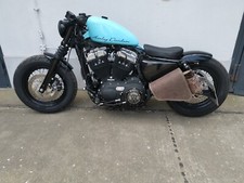 Bolsa Lateral Limpia Marrón Compatible Con Harley Davidson Roadster Sportster comprar usado  Enviando para Brazil