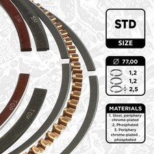 Jeu segments pistons d'occasion  Bourg-de-Péage