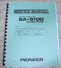 Bom Usado OEM Original Pioneer SA-9100 Int. Amplificador manual de serviço original EUA, usado comprar usado  Enviando para Brazil