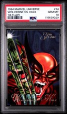 1994 Marvel Annual Flair - #34 Wolverine vs Hulk Marvel Universe PSA 10 GEM ESTADO PERFEITO comprar usado  Enviando para Brazil