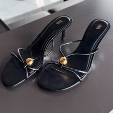 ZARA: Sandálias com detalhe de metal: 3309/510 | *Compradores do Reino Unido_Sem taxas de importação* | comprar usado  Enviando para Brazil