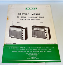 Crts radio kr019 for sale  PRESTON
