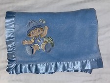 Cobertor de segurança Precious Moments Lovey Baby com acabamento acetinado azul tartaruga comprar usado  Enviando para Brazil
