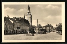 Widokówka Ivancice, Namesti, Pomnik, Kostel 1943  na sprzedaż Widokówka Ivancice, Namesti, Pomnik, Kostel 1943  na sprzedaż  Wysyłka do Poland
