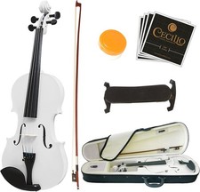 Violino Mendini By Cecilio para iniciantes, crianças e adultos, tamanho 4/4, branco, usado comprar usado  Enviando para Brazil