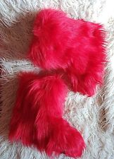 Red faux fur for sale  DUKINFIELD