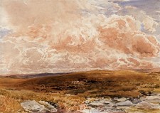 Pintura em aquarela Thomas Collier (1840-1891) - Cavalo e carrinho na paisagem 1874, usado comprar usado  Enviando para Brazil