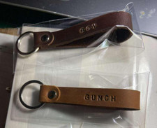 Personalizada Couro Hand Crafted Looped Chaveiro Com Gravação Personalizada comprar usado  Enviando para Brazil