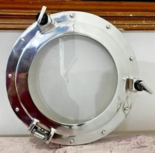 Janela de vigia navio 15" alumínio vidro decoração de parede canal barco náutico 1,5kg comprar usado  Enviando para Brazil