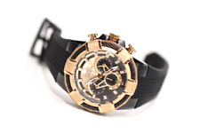 Usado, Invicta masculino parafuso pulseira de silicone preta caixa de aço quartzo mostrador tom de ouro rosa comprar usado  Enviando para Brazil