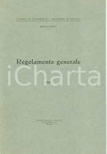1926 milano regolamento usato  Milano