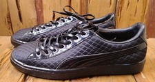 Tênis Puma Masculino Basket X Meek Bike Life Casual Acolchoado Preto Patente Tamanho 8.5, usado comprar usado  Enviando para Brazil