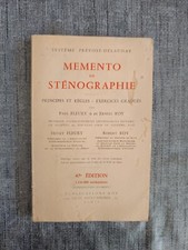 Memento sténographie système d'occasion  Aubenas