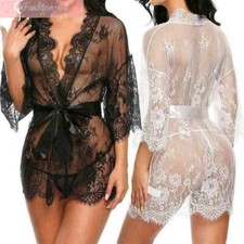 Sexy Lenceria Para Mulher Pijama Babydoll Ropa De Dormir Interior Bata De Seda comprar usado  Enviando para Brazil