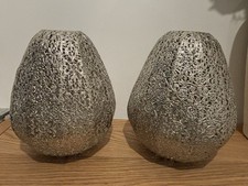 Silver coloured lamp for sale  HARLOW