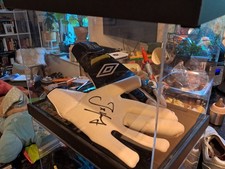 signed football gloves for sale signed football gloves for sale LONDON
