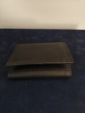 Black leather wallet for sale  CHERTSEY