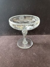 Compota vintage boêmia com pés cortados em cristal comprar usado  Enviando para Brazil