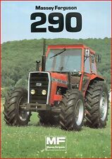 Francês Original Prospect Tracteur Trator Massey Ferguson Mf 290 _ 2 Páginas comprar usado  Enviando para Brazil