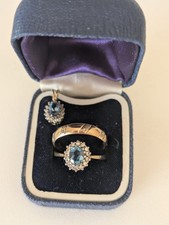 Topaz diamond ring for sale  WELLINGBOROUGH