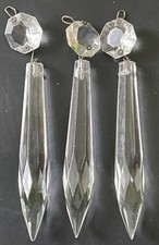 3pc vintage clear for sale  EXETER
