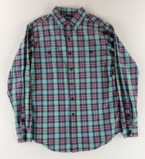 Camisa polo Ralph Lauren masculina listra bordada com botões bolsos xadrez G comprar usado Camisa polo Ralph Lauren masculina listra bordada com botões bolsos xadrez G comprar usado  Enviando para Brazil