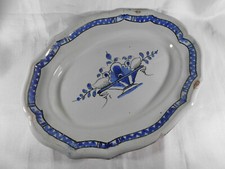 Plat faience bleu d'occasion  Saint-Calais