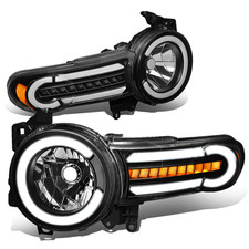 Fit 07-14 Fj Cruiser Led Drl + Sequencial Turn Signal Luzes Farol Preto/âmbar comprar usado  Enviando para Brazil