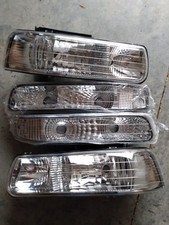 Faróis de LED DRL lâmpadas de para-choque cromadas adequadas para 99-02 Chevy Silverado 00-06 Tahoe, usado comprar usado  Enviando para Brazil