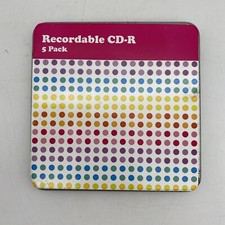 Pacote com 5 CD-R mídia colorida gravável colorida com estojo de lata bônus* 1 Sony CD-RW comprar usado  Enviando para Brazil