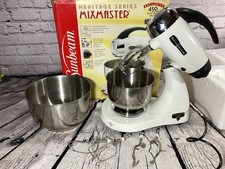 🔥Sunbeam Mixmaster 2346 Blanco Serie Heritage Cocina Soporte Mezclador Cuencos COMPLETO segunda mano  Embacar hacia Mexico