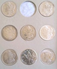 6 + 2 Raw UNC Morgan's In Book With 2012 🍁,1922 Peace $ 8 Oz S Termina Hoje 29t comprar usado  Enviando para Brazil