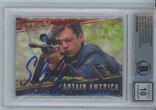 2011 Sebastian Stan Assinado 67 Capitão América Soldado Invernal Beckett nota 10, usado comprar usado  Enviando para Brazil