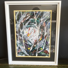 Acrylic paper abstract for sale  BEXHILL-ON-SEA