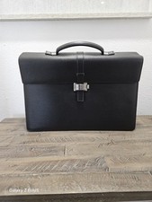 Usado, Bolsa Montblanc Westside reforço duplo pasta couro preta empresarial FS JP comprar usado  Enviando para Brazil