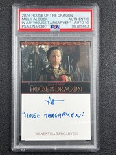 MILLY ALCOCK PSA AUTH DNA 10 2024 DOM SMOKA TARGARYEN NAPIS AUTO na sprzedaż  Wysyłka do Poland