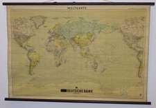 Weltkarte deutsche bank gebraucht kaufen  Deutschland