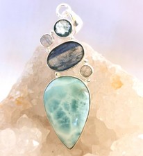 Anhänger larimar kyanit gebraucht kaufen  Heiligenhaus