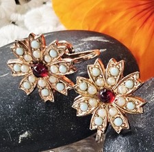 Boucles oreilles fleurs d'occasion  Le Luc