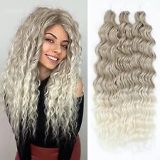 24" Loose Deep Wave Braiding Anna Curls Crochet Hair Extensions Afor Curly Braid comprar usado  Enviando para Brazil