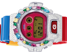 Bathing Ape Casio G-shock DW-6900 Kid Cudi VVS relógio de diamante real 8CT comprar usado  Enviando para Brazil