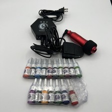 Kit de arma de tatuagem buraco de minhoca kit de máquina de tatuagem sem fio caneta de tatuagem sem fio em excelente estado usado comprar usado  Enviando para Brazil
