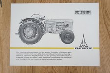 DEUTZ Schlepper Prospekt Typ D4505 2 Seiten 1965 comprar usado  Enviando para Brazil