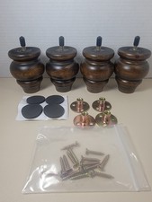 Móveis de madeira pernas 3,5 polegadas conjunto de 4 pés de sofá redondos marrom sofá R..., usado comprar usado Móveis de madeira pernas 3,5 polegadas conjunto de 4 pés de sofá redondos marrom sofá R..., usado comprar usado  Enviando para Brazil