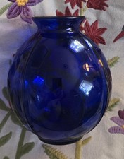 glass vintage vase blue for sale  New York