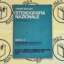 Erminio meschini stenografia usato Erminio meschini stenografia usato  Montevarchi