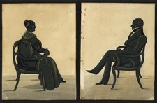 2x Silhuetas Antigas - George Burt & Louisa Burt - Pinturas - Século XIX comprar usado  Enviando para Brazil