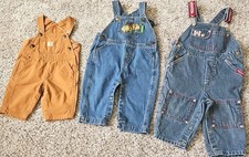 Lote com 3 pares de macacões infantis Carhartt, John Deere, Radio Flyer 3mo, 6/9 mo, 12mo comprar usado  Enviando para Brazil