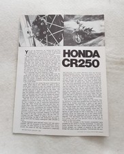 Honda cr250 motorcyclist for sale  LEICESTER