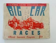 Folheto de programa de lembranças de corridas de carros grandes da Califórnia vintage comprar usado  Enviando para Brazil